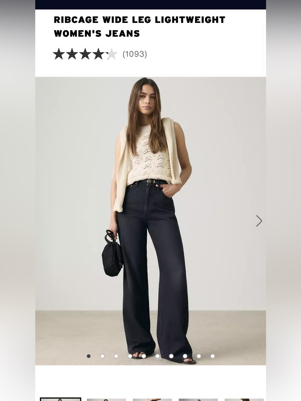 Levi’s rib cage wide leg jeans